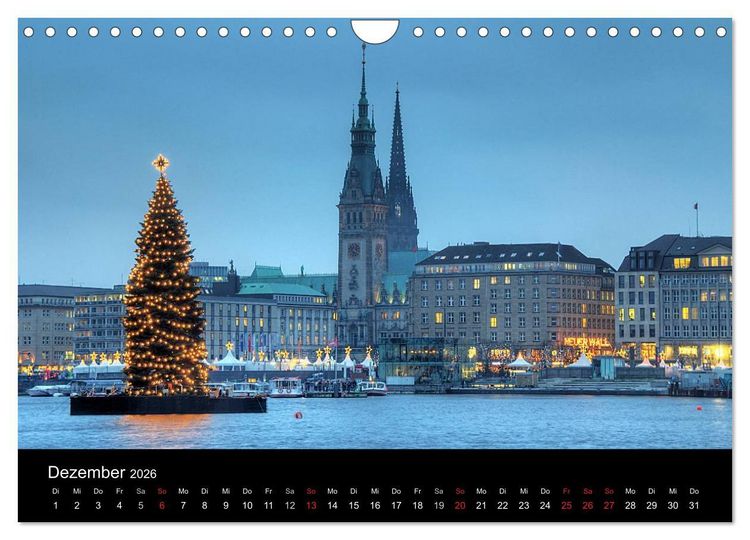 Produktbild: Hamburg (Wandkalender 2026 DIN A4 quer), CALVENDO Monatskalender