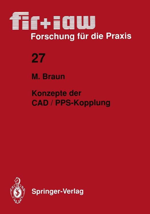 Produktbild: Konzepte der CAD / PPS-Kopplung
