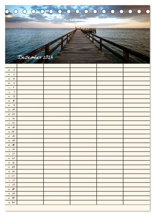 Produktbild: Noch mehr F&ouml;hrweh Familienplaner (Tischkalender 2026 DIN A5 hoch), CALVENDO Monatskalender
