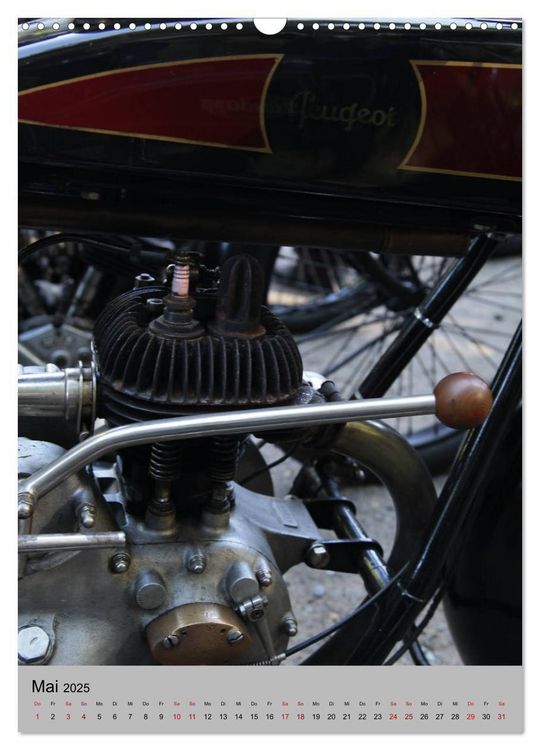 Produktbild: Motorrad Oldtimer - Motoransichten (Wandkalender 2025 DIN A3 hoch), CALVENDO Monatskalender