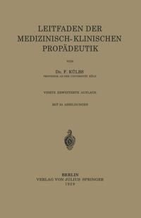 Produktbild: Leitfaden Der Medizinisch-Klinischen Prop&auml;deutik
