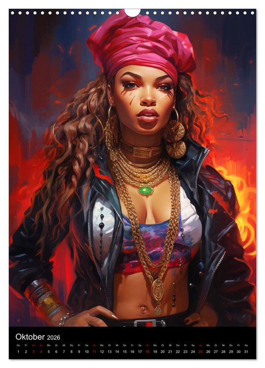 Produktbild: Rap Queens. Badass Attitude im Streetwear-Charme (Wandkalender 2026 DIN A3 hoch), CALVENDO Monatskalender