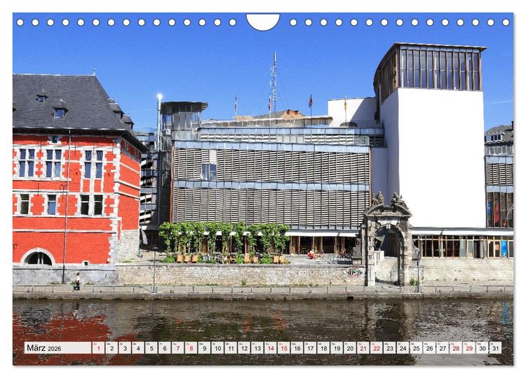 Produktbild: Malerisches Belgien - Stippvisiten in Verviers, Huy, Namur (Wandkalender 2026 DIN A4 quer), CALVENDO Monatskalender