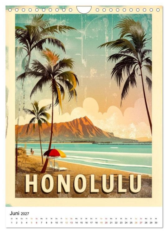 Produktbild: USA - Retro Journeys (Wandkalender 2027 DIN A4 hoch), CALVENDO Monatskalender