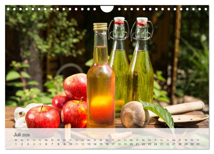 Produktbild: ApfelZEIT - Nat&uuml;rlich k&ouml;stlich (Wandkalender 2026 DIN A4 quer), CALVENDO Monatskalender