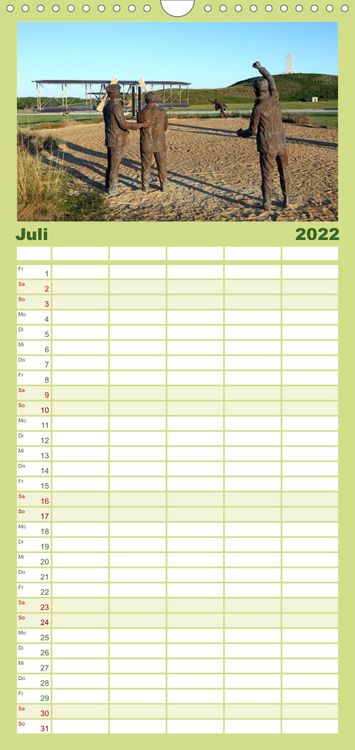 Produktbild: Familienplaner S&uuml;dosten der USA (Wandkalender 2022 , 21 cm x 45 cm, hoch)