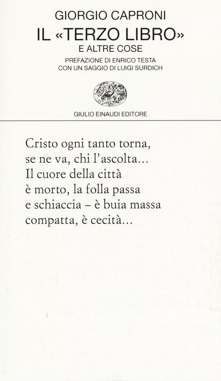 Produktbild: Il 'terzo libro' e altre cose