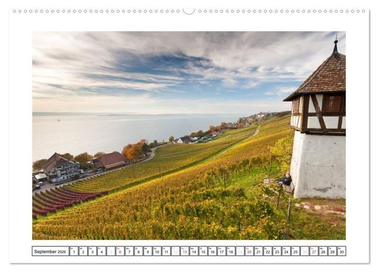 Produktbild: Bodensee 2026 (Wandkalender 2026 DIN A2 quer), CALVENDO Monatskalender