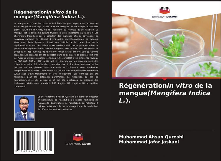 Produktbild: R&eacute;g&eacute;n&eacute;rationin vitro de la mangue(Mangifera Indica L.).