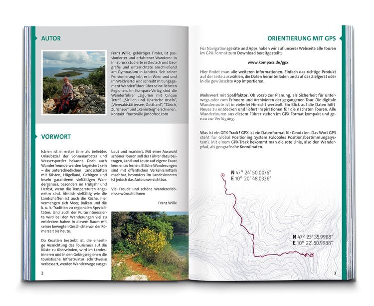 Produktbild: KOMPASS Wanderf&uuml;hrer Istrien mit Kvarner-Bucht, Krk, Rab, Cres und Losinj, 55 Touren