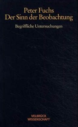 Produktbild: Der Sinn der Beobachtung
