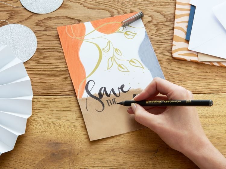 Produktbild: edding 1340 metallic brushpen, Pinselstift 4er-Set Xmas
