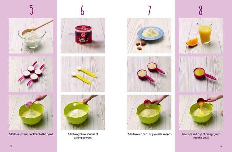 Produktbild: Kids Easy Cup Cookbook: Baking with Kids (Part 1), Baking box set incl. 5 colorful measuring cups