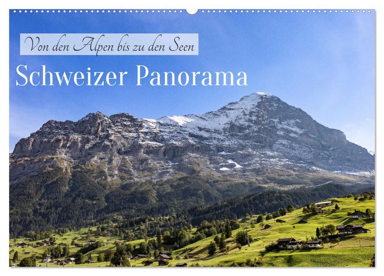 Produktbild: Schweizer Panorama - Von den Alpen bis zu den Seen (Wandkalender 2026 DIN A2 quer), CALVENDO Monatskalender