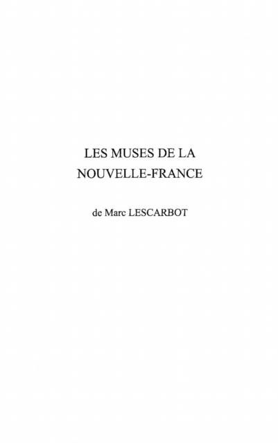 Produktbild: Les muses de la Nouvelle - France