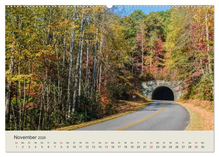 Produktbild: Appalachen - S&uuml;d (hochwertiger Premium Wandkalender 2026 DIN A2 quer), Kunstdruck in Hochglanz