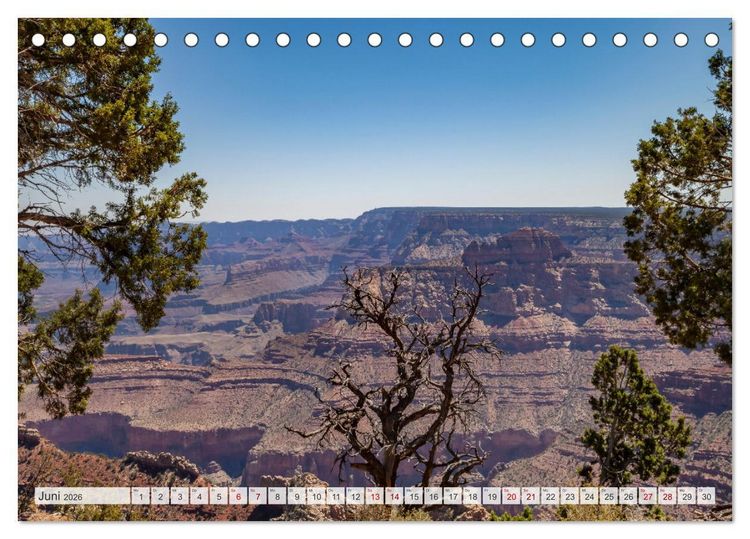 Produktbild: GRAND CANYON M&auml;chtige Schlucht (Tischkalender 2026 DIN A5 quer), CALVENDO Monatskalender