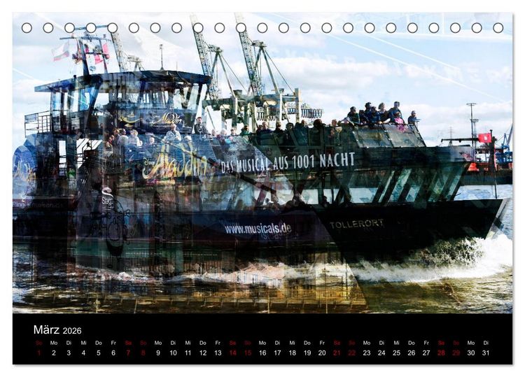 Produktbild: Hamburg-Art (Tischkalender 2026 DIN A5 quer), CALVENDO Monatskalender