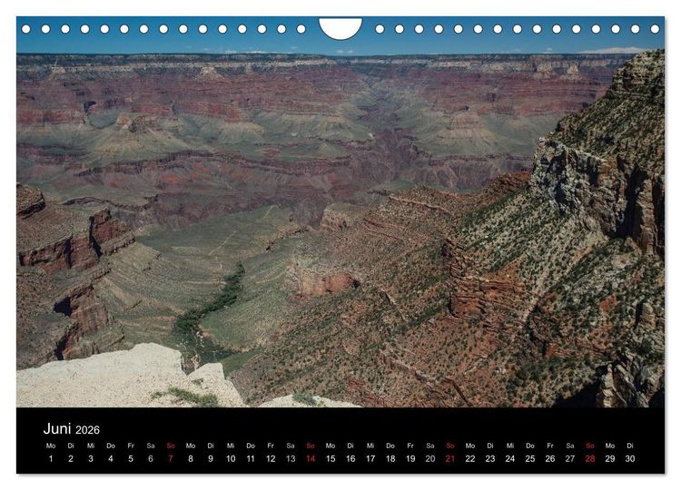 Produktbild: Faszination Grand Canyon / CH-Version (Wandkalender 2026 DIN A4 quer), CALVENDO Monatskalender