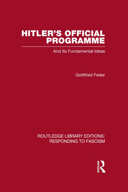 Produktbild: Hitler's Official Programme RLE Responding to Fascism