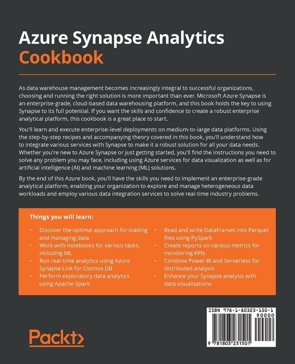 Produktbild: Azure Synapse Analytics Cookbook