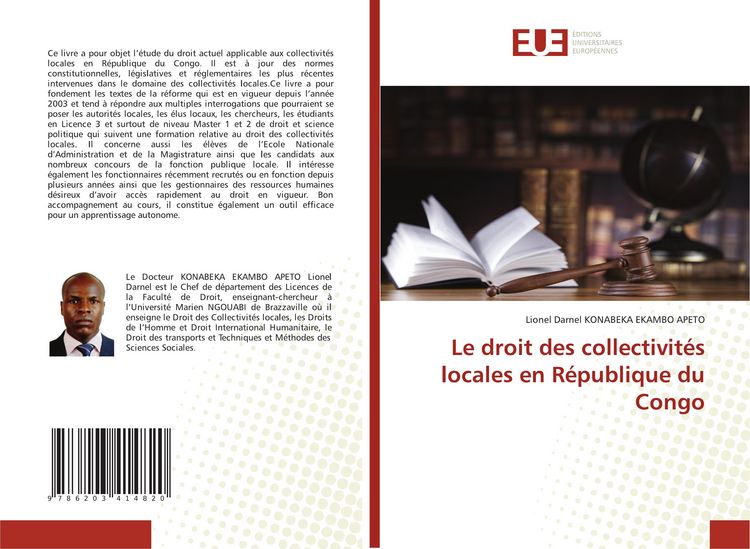Produktbild: Le droit des collectivit&eacute;s locales en R&eacute;publique du Congo