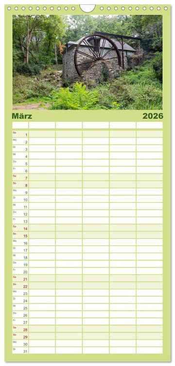 Produktbild: Familienplaner 2026 - Cornouaille - Ein Ausflug in den S&uuml;dwesten der Bretagne mit 5 Spalten (Wandkalender, 21 x 45 cm) CALVENDO