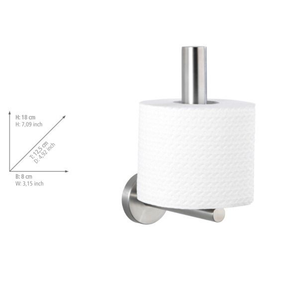 Produktbild: Toilettenpapier-Ersatzrollenhalter Mod. Bosio Edelstahl matt, rostfrei