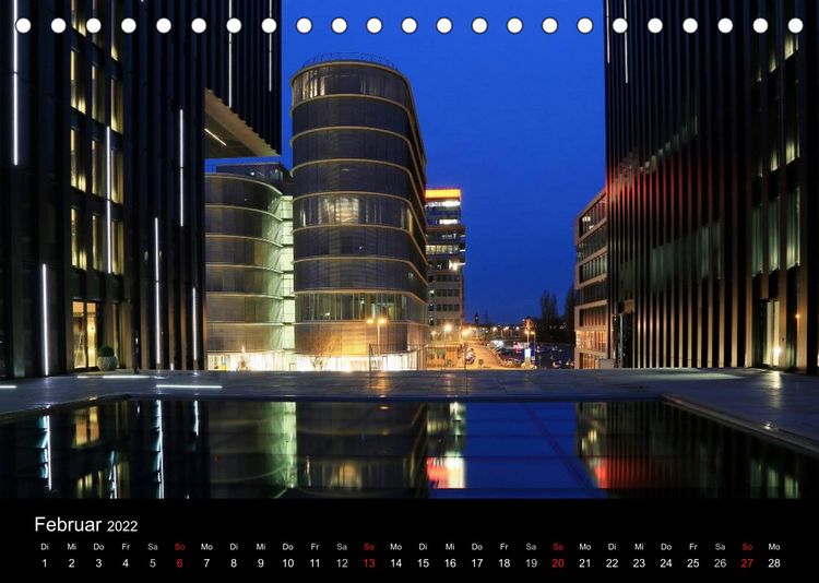 Produktbild: Abends in D&uuml;sseldorf (Tischkalender 2022 DIN A5 quer)