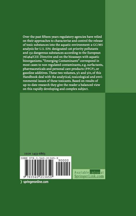 Produktbild: Emerging Organic Pollutants in Waste Waters and Sludge