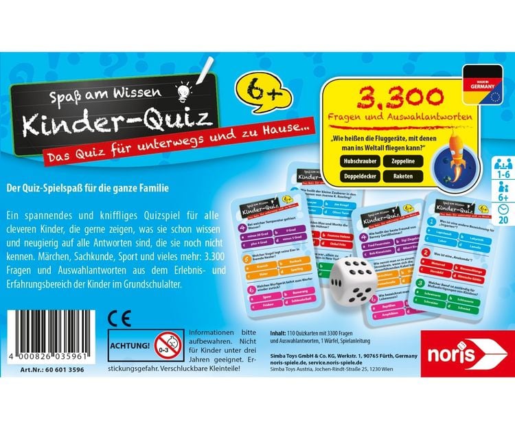 Produktbild: Kinderquiz f&uuml;r schlaue Kids blau