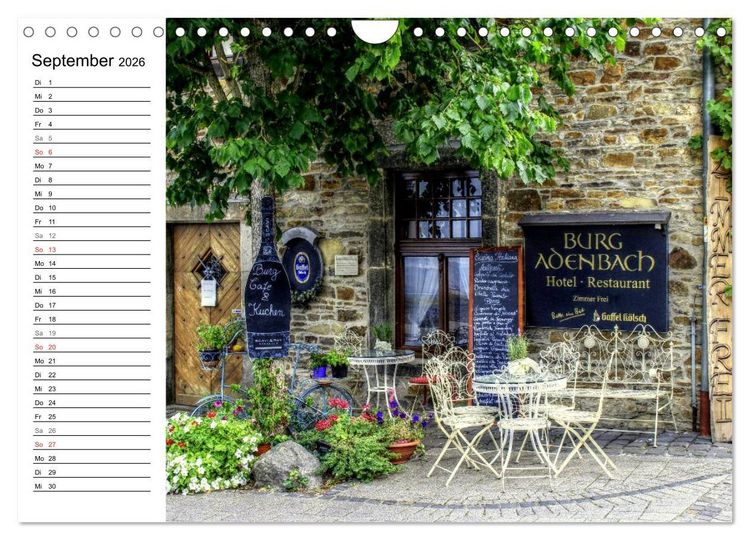 Produktbild: Die sch&ouml;nsten Orte der Eifel - Ahrweiler (Wandkalender 2026 DIN A4 quer), CALVENDO Monatskalender