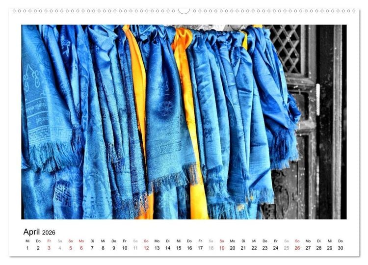 Produktbild: Mongolei &ndash; Mit anderen Augen (hochwertiger Premium Wandkalender 2026 DIN A2 quer), Kunstdruck in Hochglanz