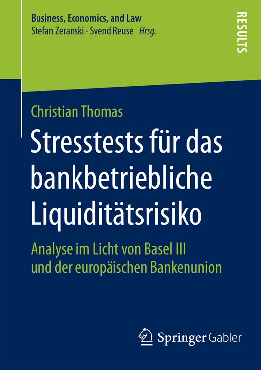 Produktbild: Stresstests f&uuml;r das bankbetriebliche Liquidit&auml;tsrisiko
