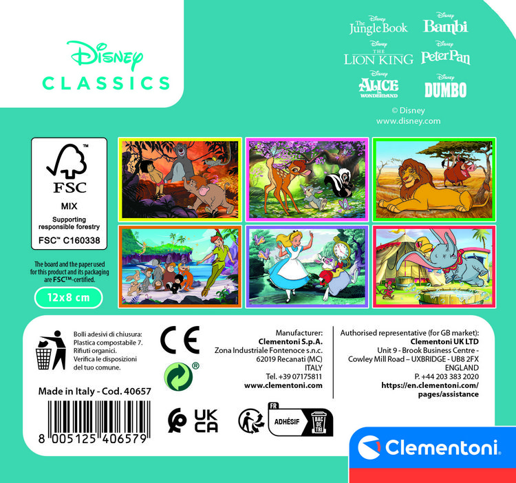 Produktbild: Puzzle Disney Classics 6 Teile