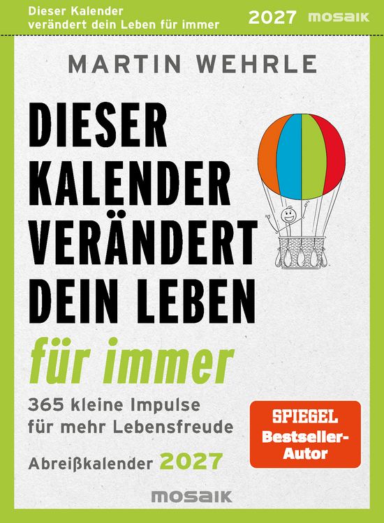 Produktbild: Dieser Kalender ver&auml;ndert dein Leben f&uuml;r immer 2027