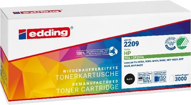 Produktbild: Edding Toner ersetzt HP 59A, CF259A Kompatibel Schwarz 3000 Seiten EDD-2209 18-2209