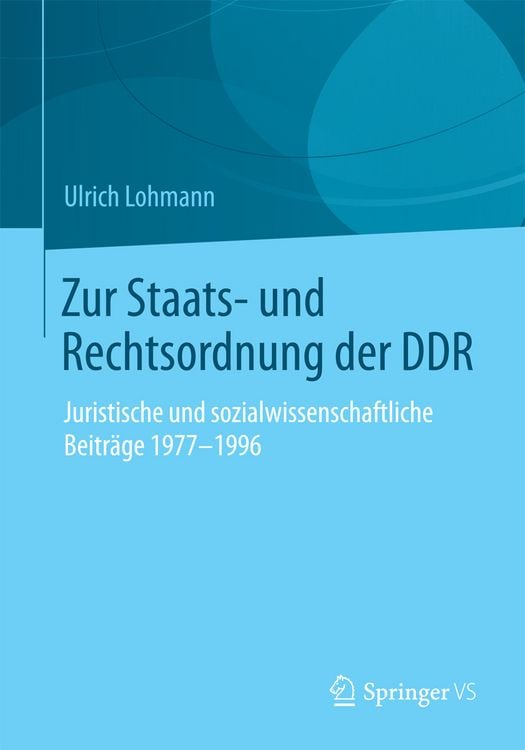 Produktbild: Zur Staats- und Rechtsordnung der DDR