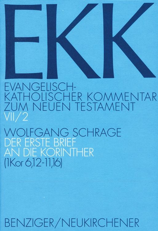 Produktbild: Der erste Brief an die Korinther, EKK VII/2