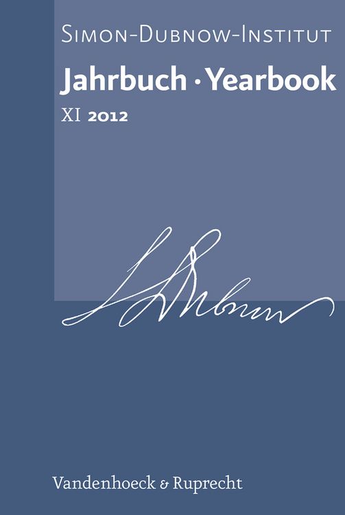 Produktbild: Jahrbuch des Simon-Dubnow-Instituts / Simon Dubnow Institute Yearbook XI (2012)