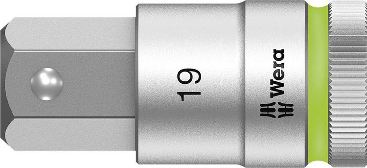 Produktbild: Wera 8740 C HF 05003829001 Innen-Sechskant Steckschl&uuml;ssel-Bit-Einsatz 19 mm 1/2" (12.5 mm)