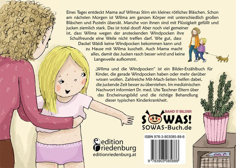 Produktbild: Wilma und die Windpocken - Das Bilder-Erz&auml;hlbuch f&uuml;r Kinder, die Windpocken haben oder mehr dar&uuml;ber wissen wollen