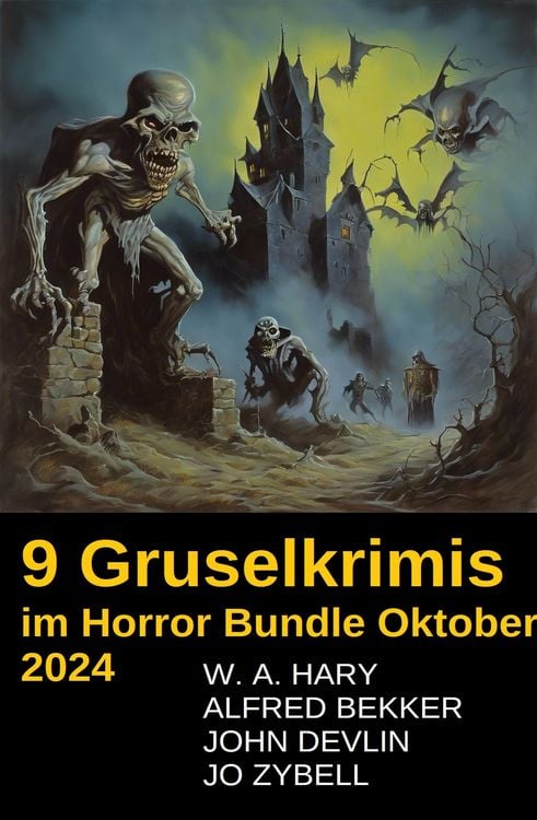 Produktbild: 9 Gruselkrimis im Horror Bundle Oktober 2024
