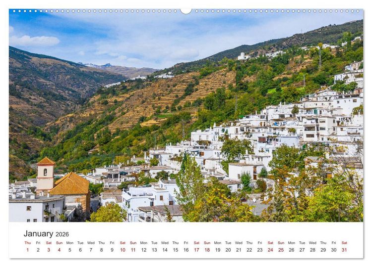 Produktbild: Andalusia (High Quality Premium Wall Calendar 2026 DIN A2 landscape),CALVENDO 12 Month Wall Calendar