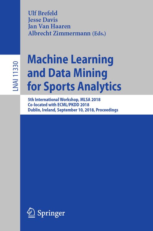 Produktbild: Machine Learning and Data Mining for Sports Analytics