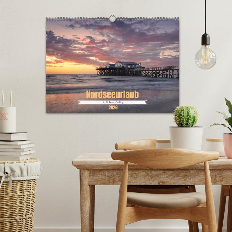Produktbild: Nordseeurlaub in St. Peter-Ording (Wandkalender 2026 DIN A3 quer), CALVENDO Monatskalender