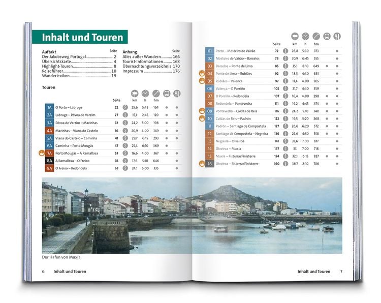 Produktbild: KOMPASS Wanderf&uuml;hrer Jakobsweg Portugal &ndash; Spanien, 25 Etappen mit Extra-Tourenkarte