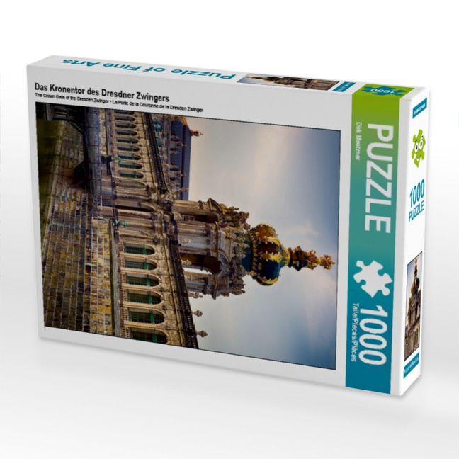 Produktbild: CALVENDO Puzzle Das Kronentor des Dresdner Zwingers | 1000 Teile Lege-Gr&ouml;&szlig;e 64x48cm Foto-Puzzle f&uuml;r gl&uuml;ckliche Stunden