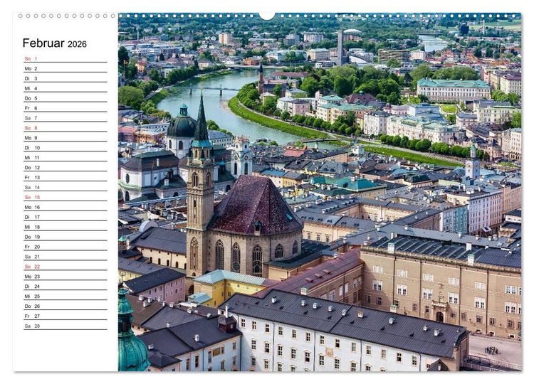 Produktbild: &Ouml;sterreich. Gr&uuml;&szlig;e vom Land der Berge und Seen (hochwertiger Premium Wandkalender 2026 DIN A2 quer), Kunstdruck in Hochglanz