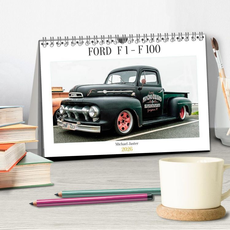 Produktbild: FORD F 1 - F 100 (Tischkalender 2026 DIN A5 quer), CALVENDO Monatskalender